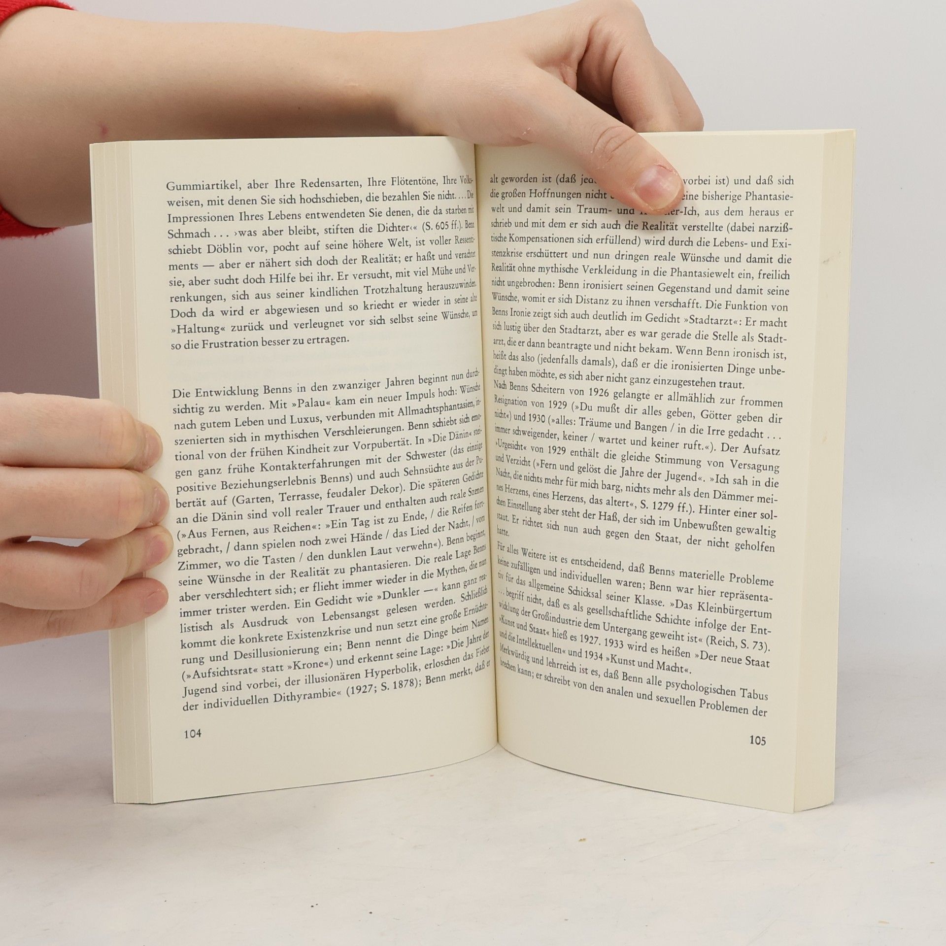 Oskar N. Sahlberg Gottfried Benns Phantasiewelt "Wo Lust und Leiche winkt"