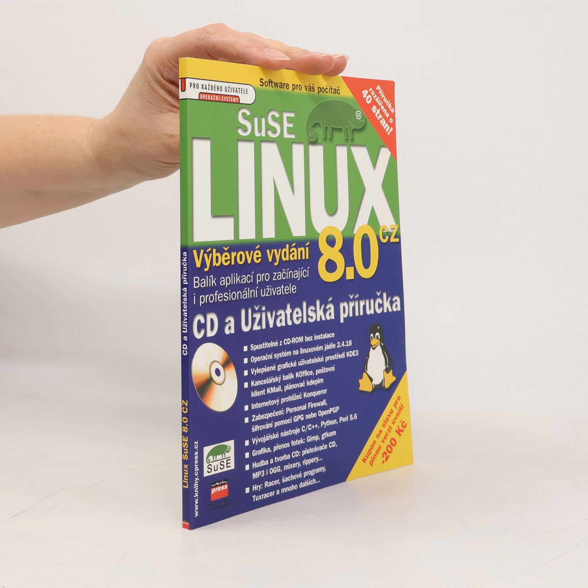 Linux SuSE 8.0 CZ Live Eval