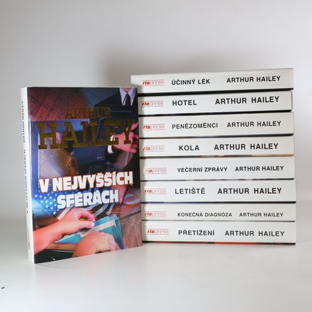 Arthur Hailey 9x (devět svazků, viz foto)