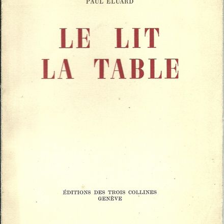 Le lit la table