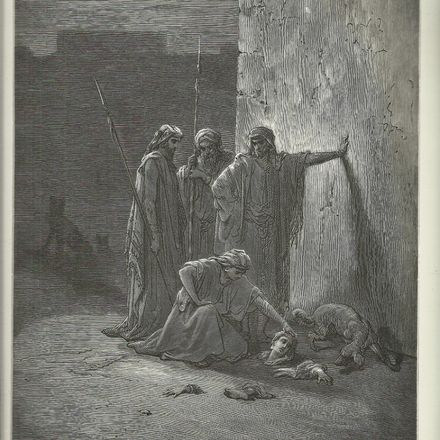 Gustav Doré Bibel - Die Genossen Jehus finden Jsebels