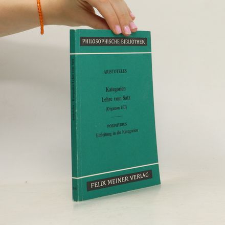 Kategorien. Lehre vom Satz. Einleitung in die Kategorien.