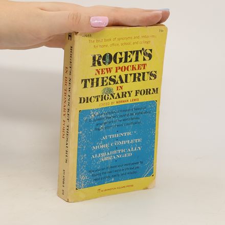 Roget's Pocket Thesaurus in Dictionary Form