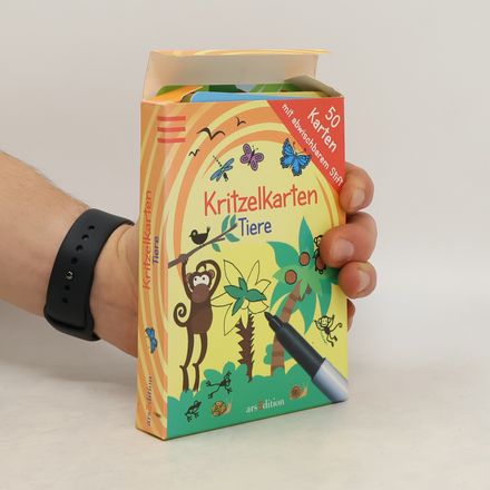 Kritzelkarten Tiere. mit abwischbarem Stift