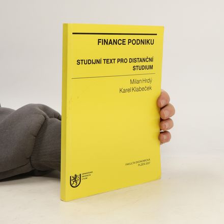 Finance podniku - studijní text pro distanční studium