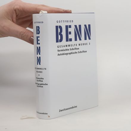 Gesammelte Werke 3. Vermischte Schriften, Autobiographische Schriften