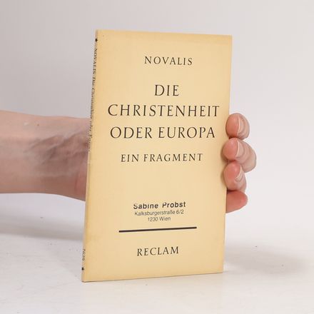 Die Christenheit oder Europa