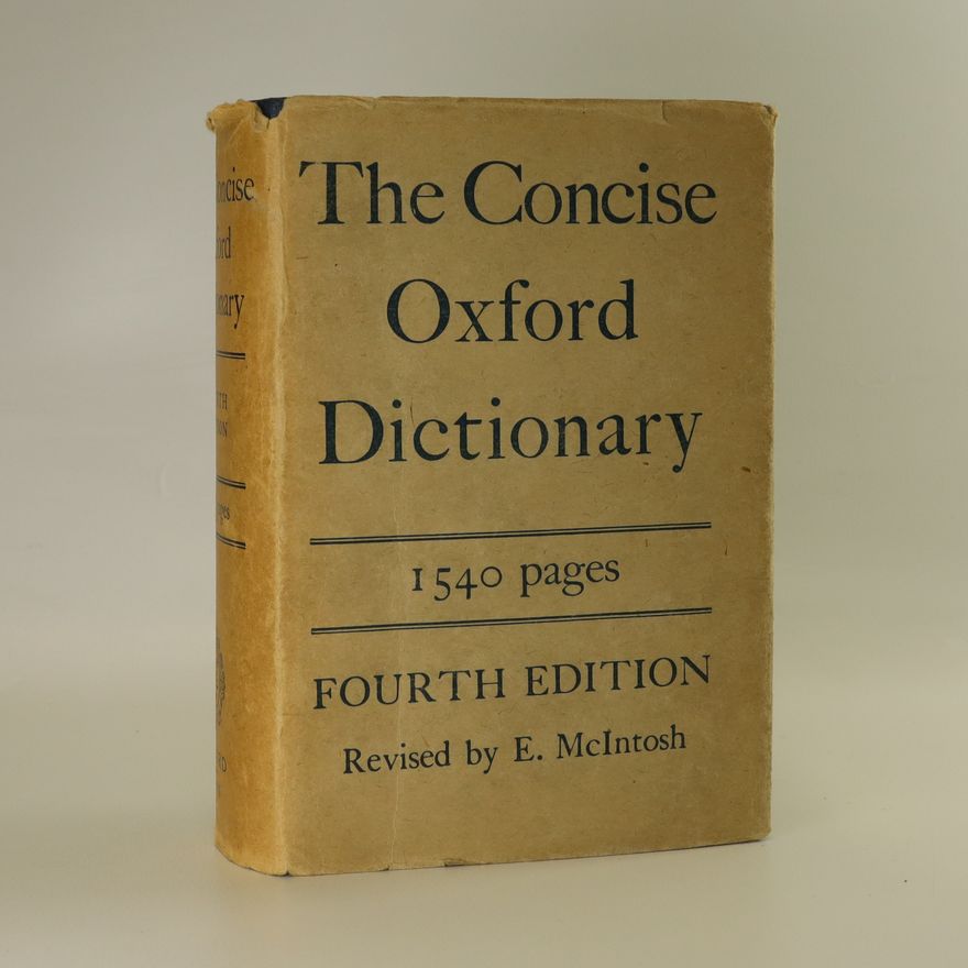 E. McIntosh The Concise Oxford Dictionary