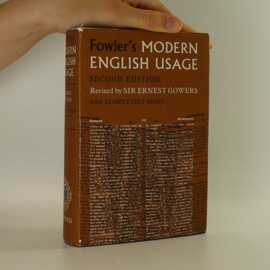 Various authors Fowler's modern english usage