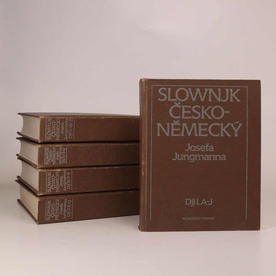 Jan Petr Jungmannův Slovník česko-německý 5 svazků (reedice)