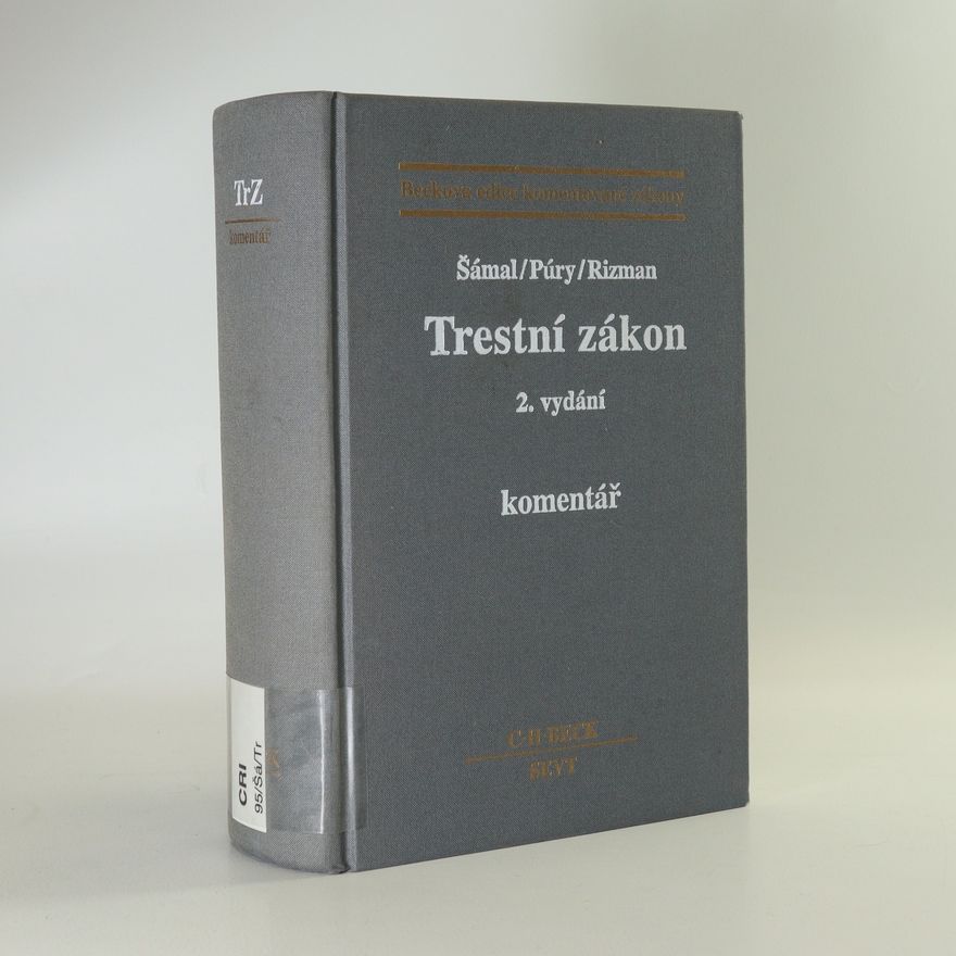Stanislav Rizman Trestní zákon. Komentář