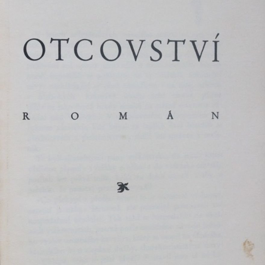 Viktor Kamil Jeřábek Otcovství : Román