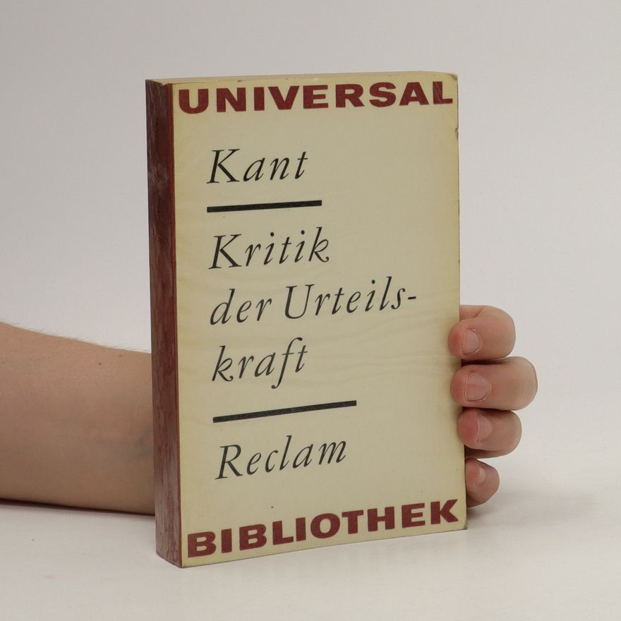 Immanuel Kant Kritik der Urteilskraft