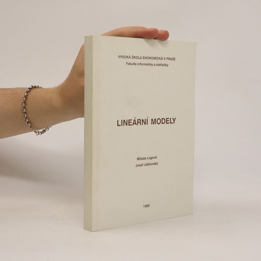 Milada Lagová Lineární modely