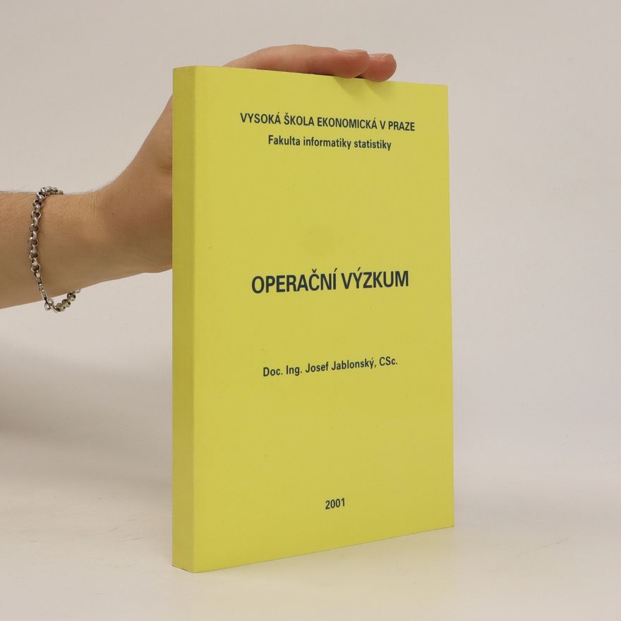 Josef Jablonský Operační výzkum
