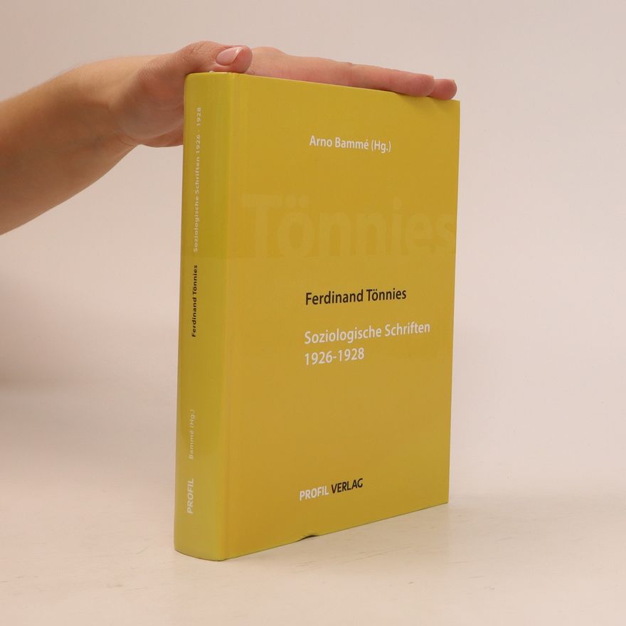 Ferdinand Tönnies Soziologische Schriften