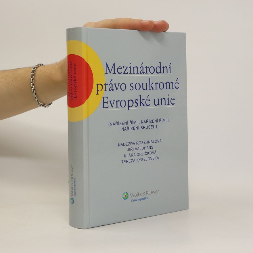 Jiří Valdhans Mezinárodní právo soukromé Evropské unie