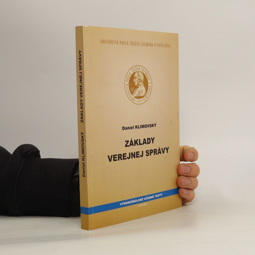 Daniel Klimovský Základy verejnej správy