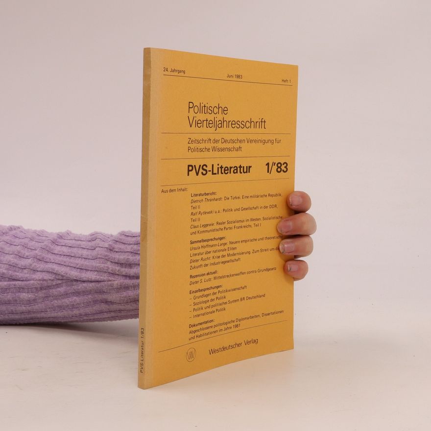 Various authors Politische Vierteljahresschrift PVS Literatur 1/83