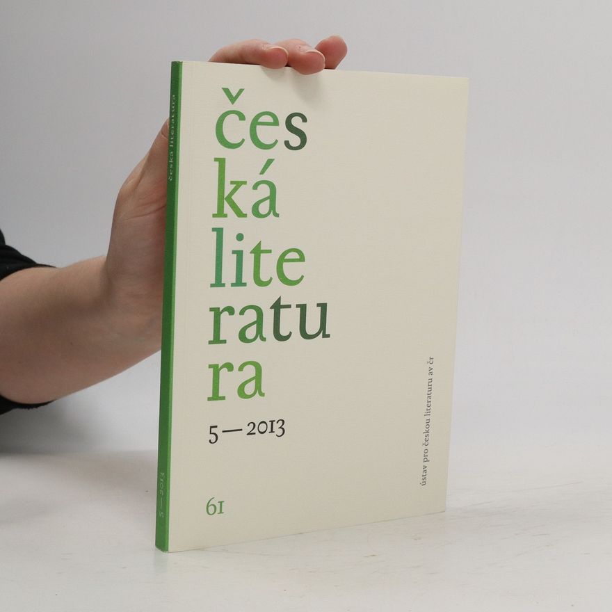 Various authors Česká literatura 05/2013