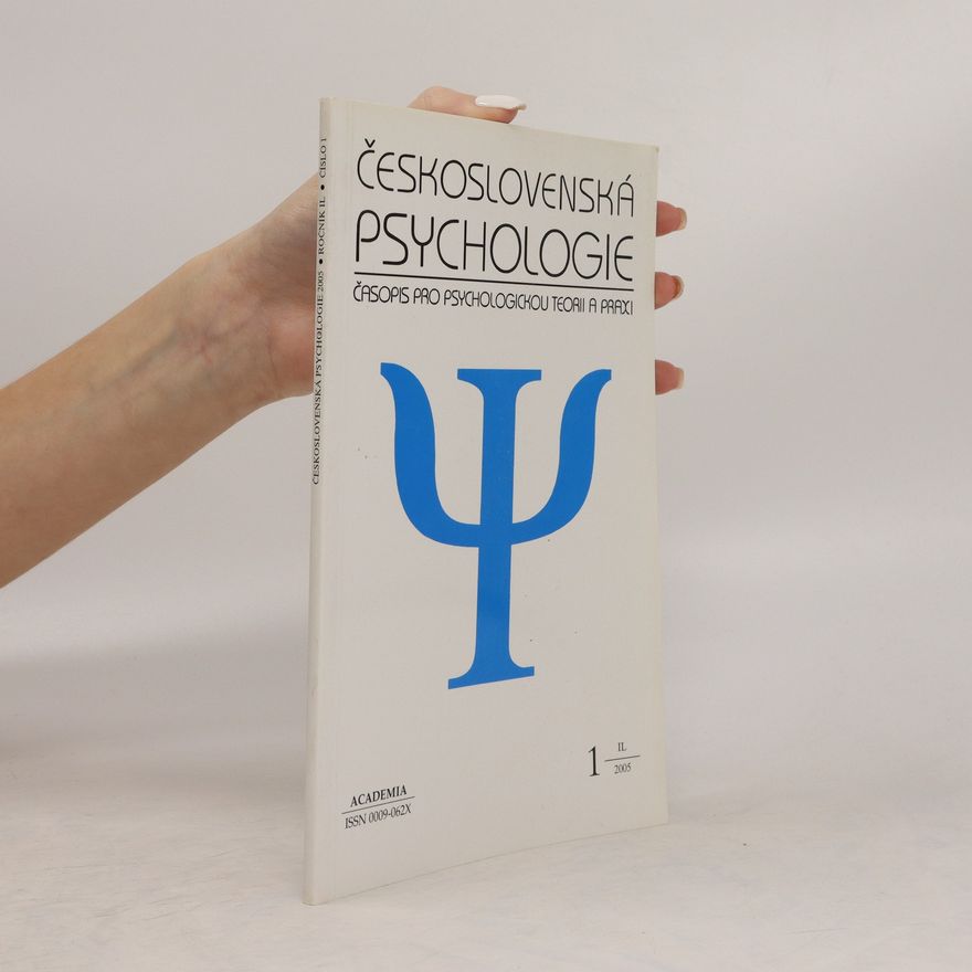 Various authors Československá psychologie 1