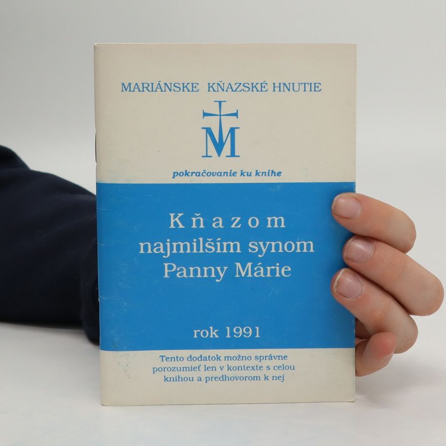 Various authors Kňazom najmilším synom Panny Márie