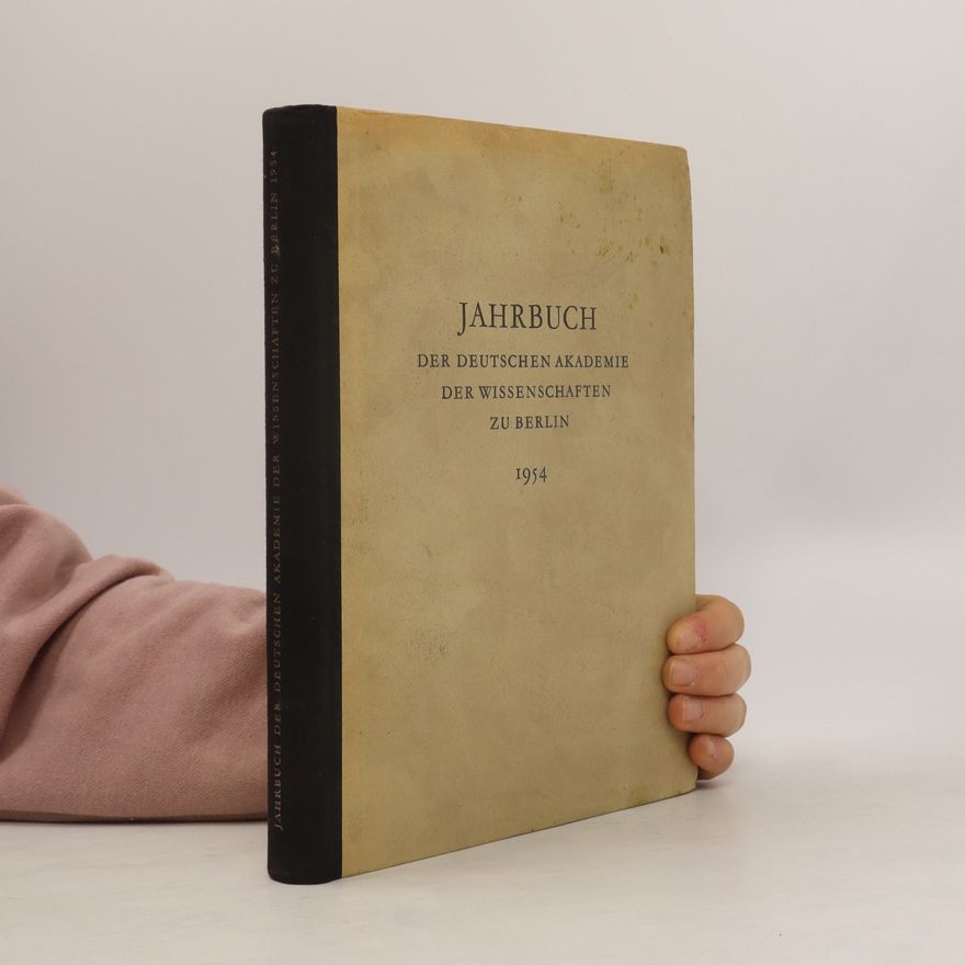 Autorenkollektiv Jahrbuch. Der Deutschen Akademie. Der Wissenschaften zu Berlin 1954