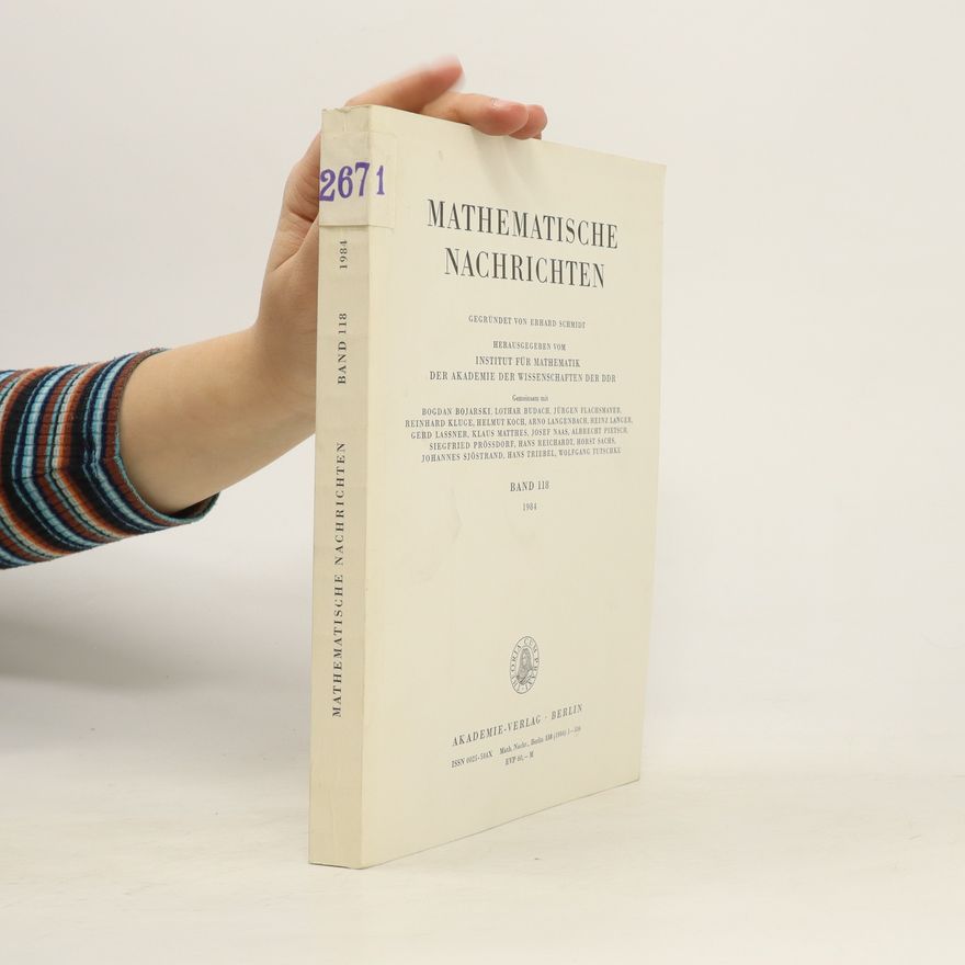Kolektiv autorů Mathematische Nachrichten. Band 118