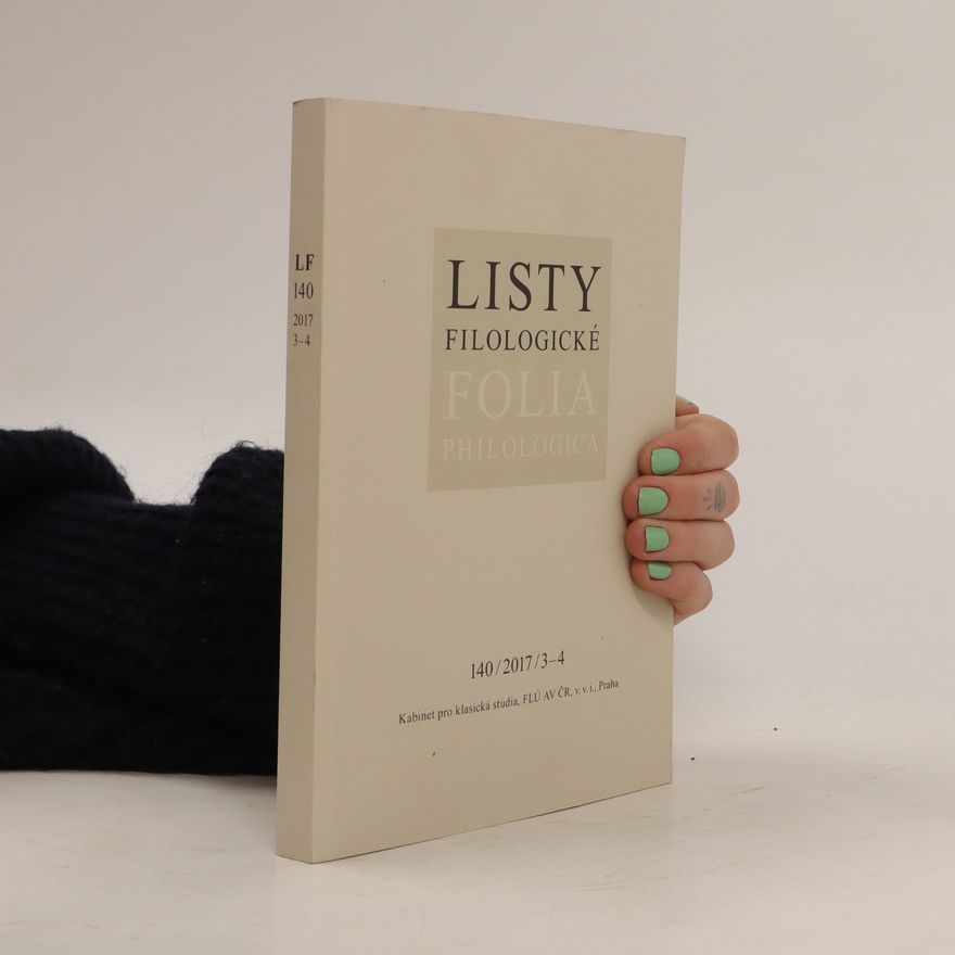 Collectif d'auteurs Listy filologické 140/2017/3-4