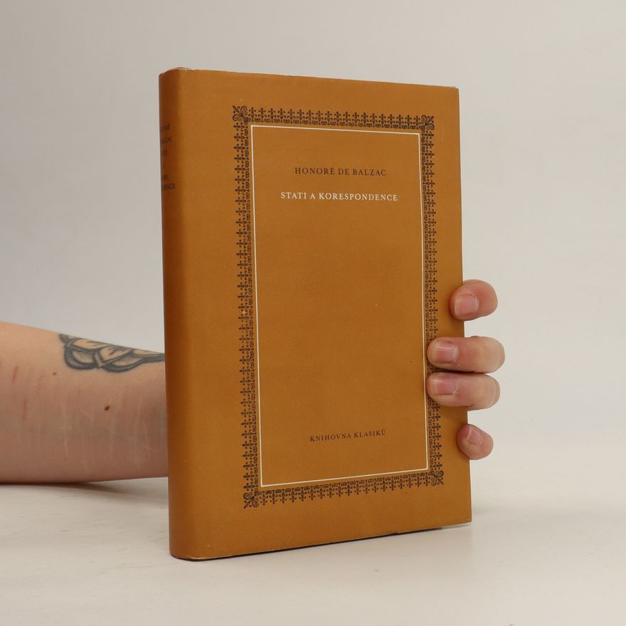 Honoré de Balzac Stati a korespondence