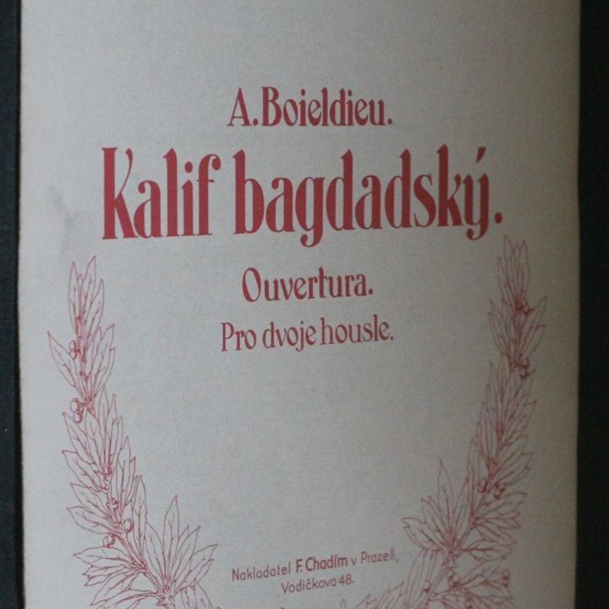 A. Boieldieu Kalif bagdádský. Ouvertura pro dvoje housle