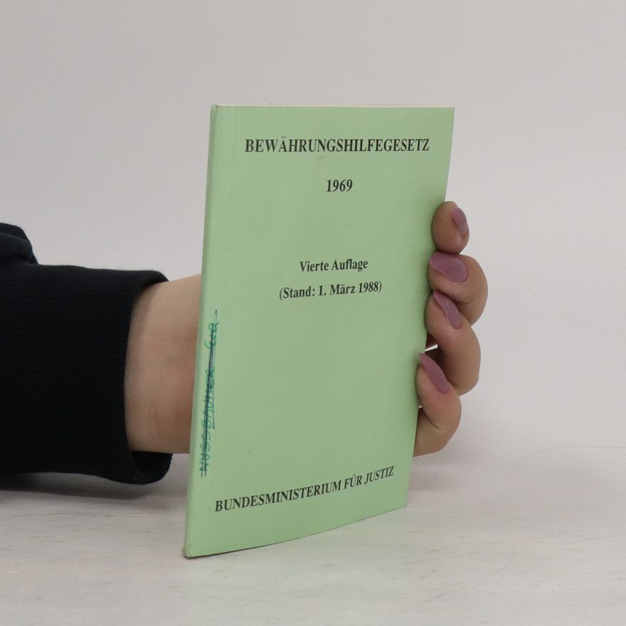 Autorenkollektiv Bewährungshilfegesetz 1969
