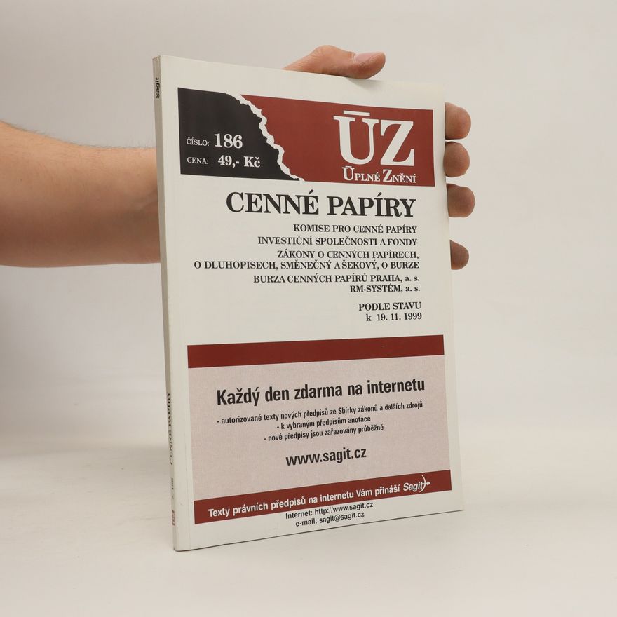 Kolektiv autorů ÚZ. Cenné papíry: podle stavu k 19.11.1999