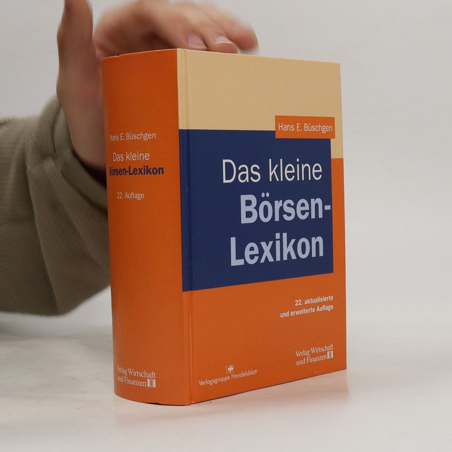 Hans E. Büschgen Das kleine Bank-Lexikon