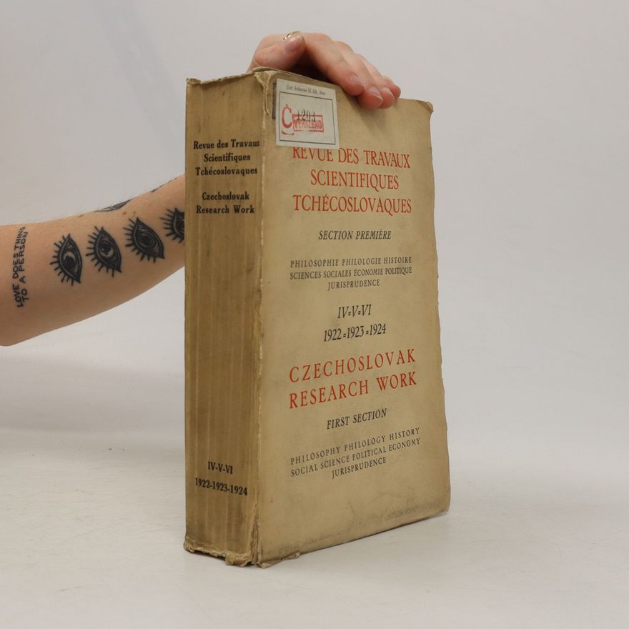 Various authors Revue des Travaux Scientifiques Tchécoslovaques. Czechoslovak Research Work
