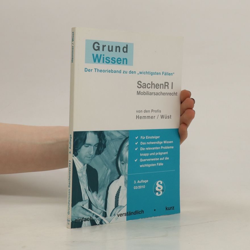 Karl-Edmund Hemmer Grundwissen Sachenrecht I