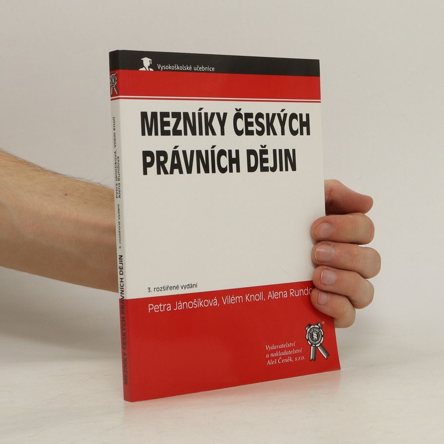 Vilém Knoll Mezníky českých právních dějin
