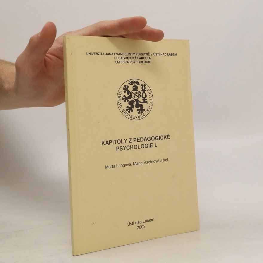 Marie Vacínová Kapitoly z pedagogické psychologie