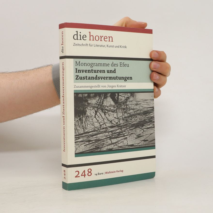 Jürgen Krätzer Inventuren und Zustandsvermutungen