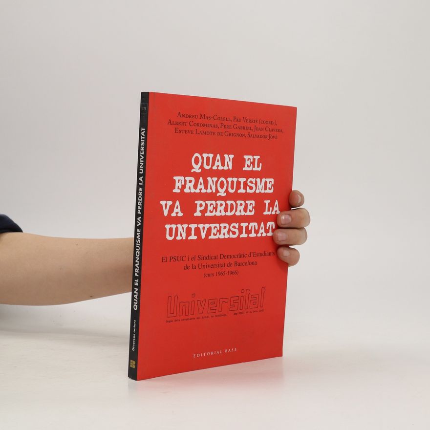 Andreu Mas-Colell Quan el franquisme va perdre la universitat (katalánština)
