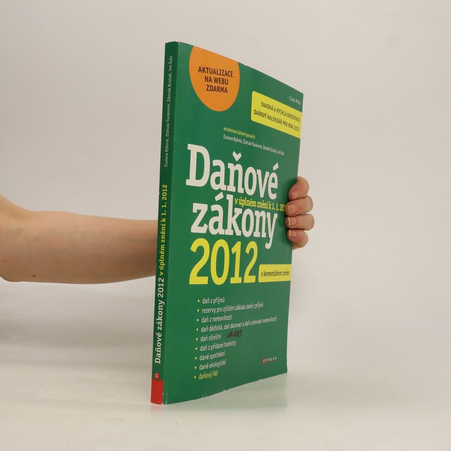 Zlatuše Tunkrová Daňové zákony 2012
