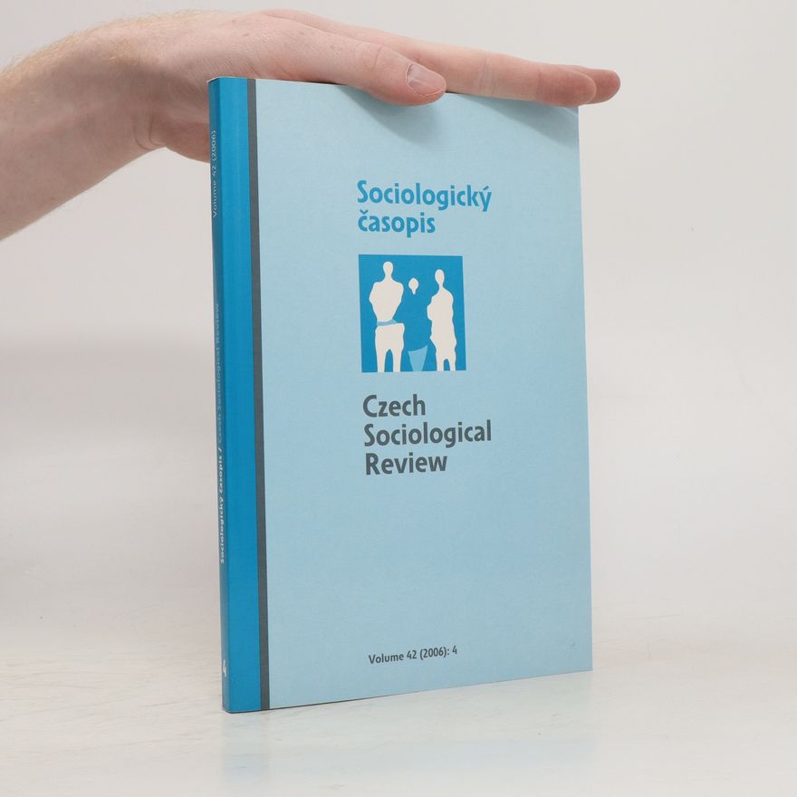 Collectif d'auteurs Sociologický časopis. Volume 42 (2006): 4