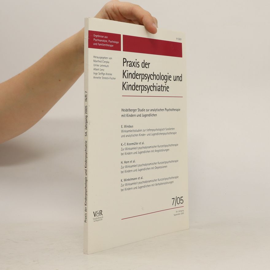 Various authors Praxis der Kinderpsychologie und Kinderpsychiatrie. Heft 7