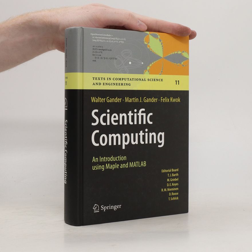 Felix Kwok Scientific Computing - An Introduction using Maple and MATLAB