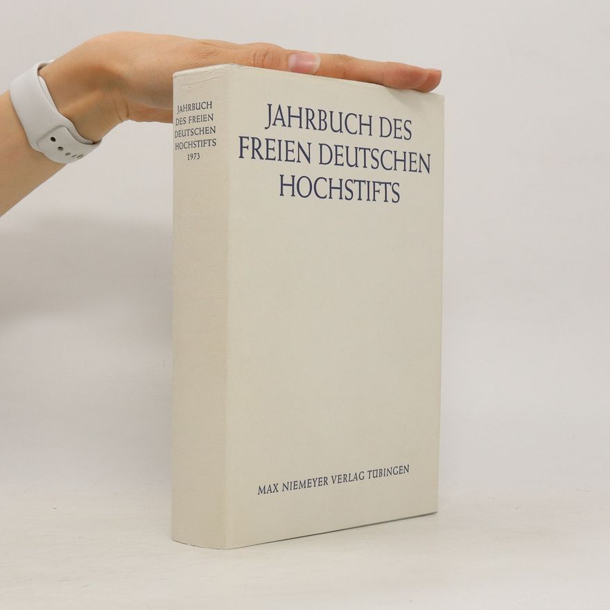 Autorenkollektiv Jahrbuch des freien deutschen Hochstifts