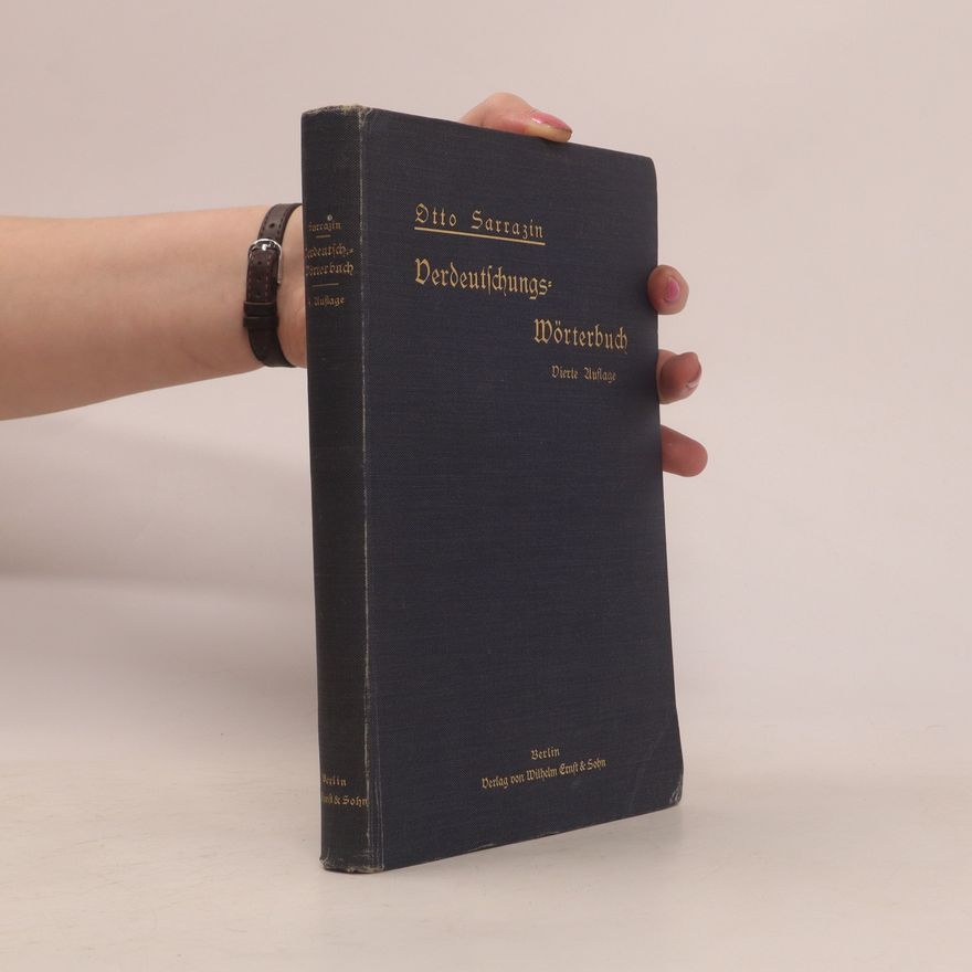 Otto Sarrazin Verdeutschungswörterbuch