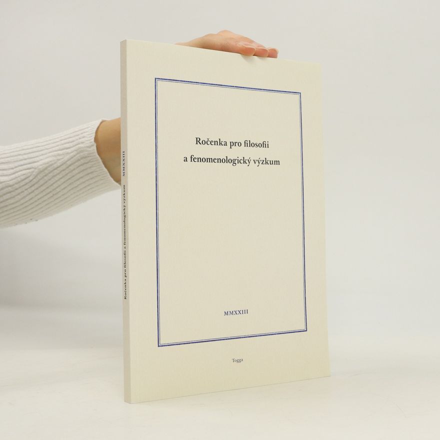 Various authors Ročenka pro filosofii a fenomenologický výzkum