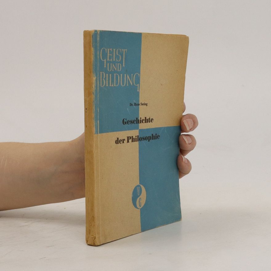 Hans Saring Geschichte der Philosophie