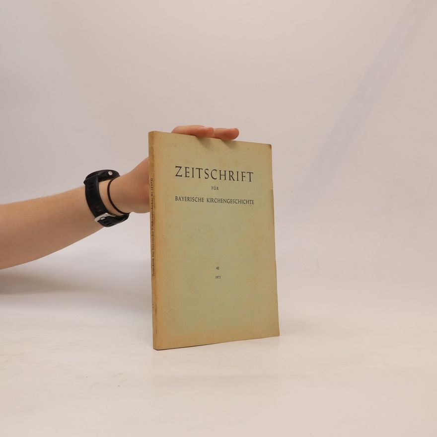 Autorenkollektiv Zeitschrift für Bayerische Kirchengeschichte 41