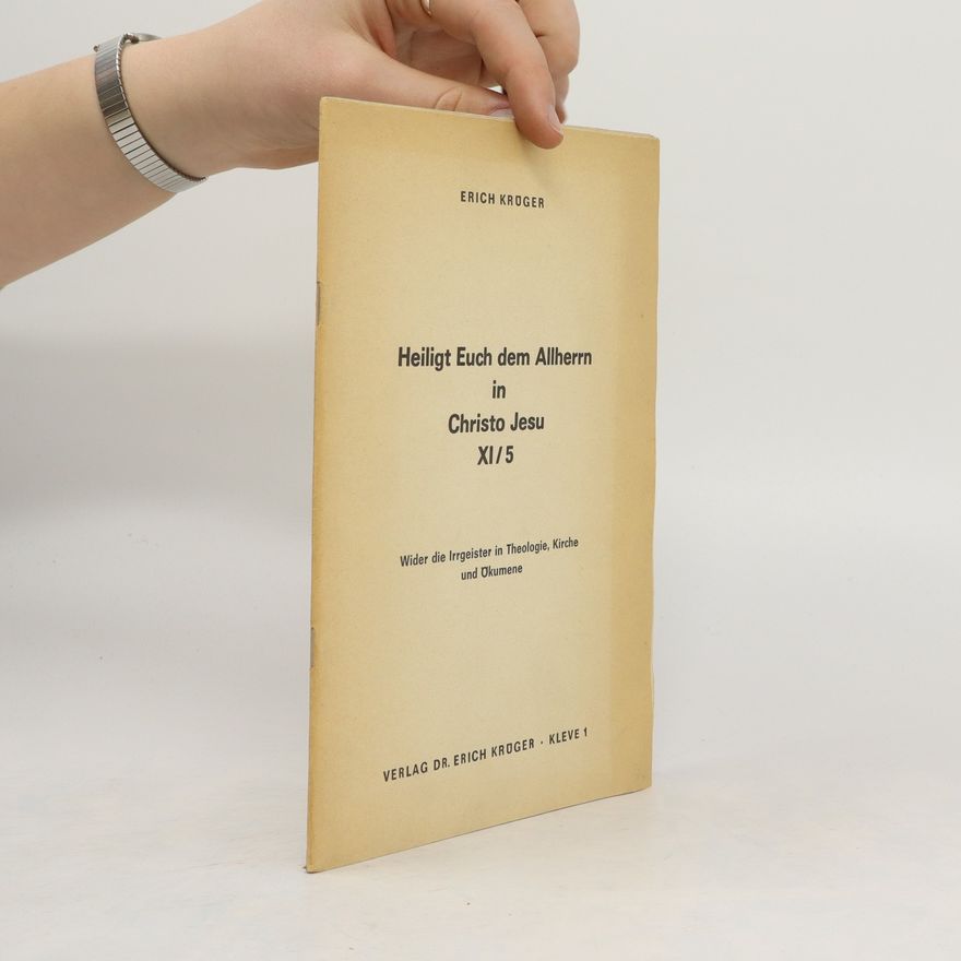 Erich Krüger Heiligt Euch dem Allherrn in Christo Jesu XI/5
